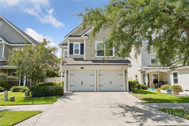 205 Summer Hill Ct, Richmond Hill, GA 31324 - view of front of home featuring a garage, driveway, and a front yard