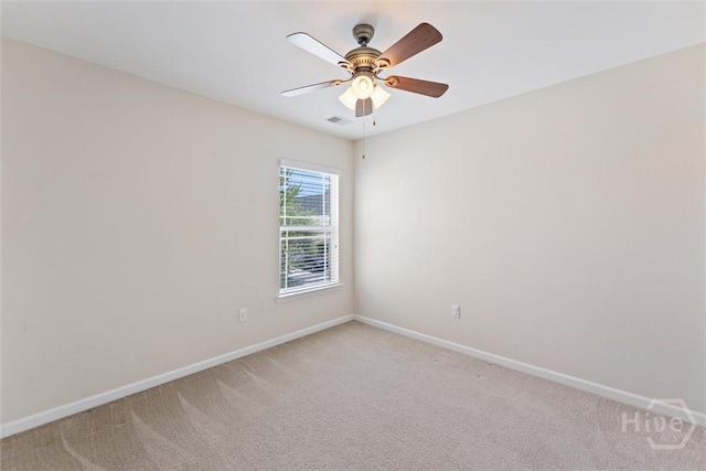 205 Summer Hill Ct, Richmond Hill, GA 31324 - empty room with light carpet and ceiling fan