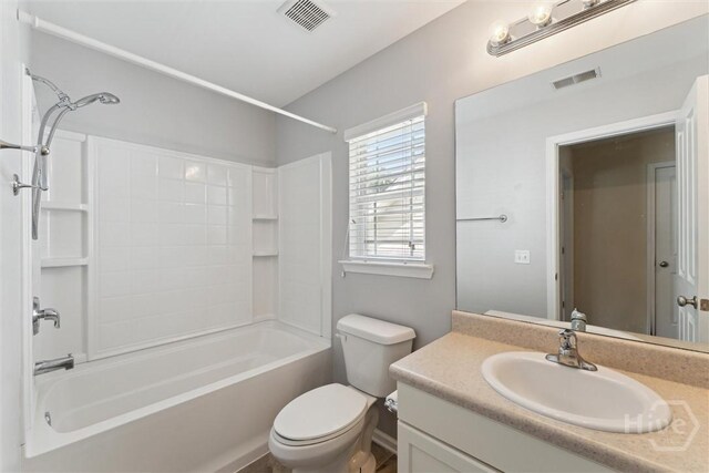 205 Summer Hill Ct, Richmond Hill, GA 31324 - bathroom with washtub / shower combination and vanity