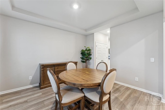 103 Williams Dr, Rincon, GA 31326 - dining space with a raised ceiling, light wood-style flooring, and recessed lighting