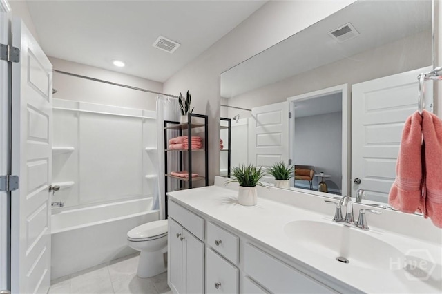 103 Williams Dr, Rincon, GA 31326 - bathroom with vanity, shower / bath combo with shower curtain, and recessed lighting