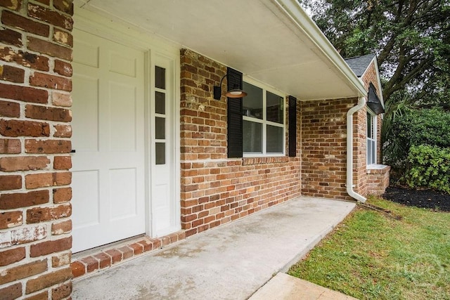 12902 Canterbury Rd, Savannah, GA 31419 - property entrance with brick siding and covered porch