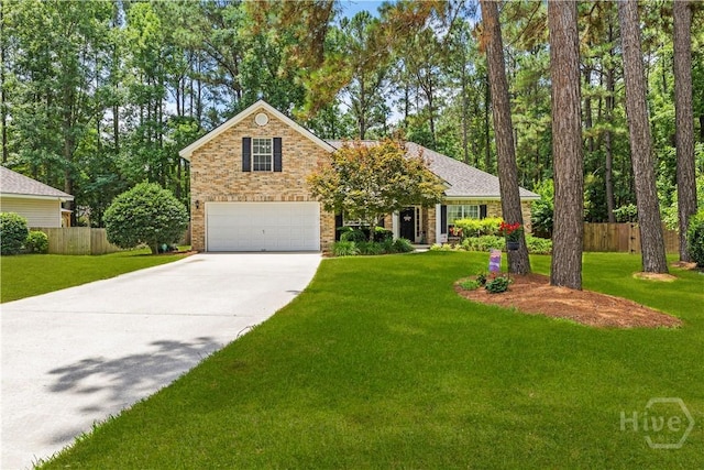 11 Rialto Ct, Pooler, GA 31322 - view of front of property with concrete driveway, an attached garage, and brick siding