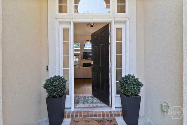 117 Barrington Rd, Pooler, GA 31322 - property entrance with stucco siding