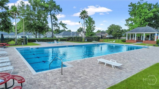 117 Barrington Rd, Pooler, GA 31322 - community pool featuring a gazebo and a patio