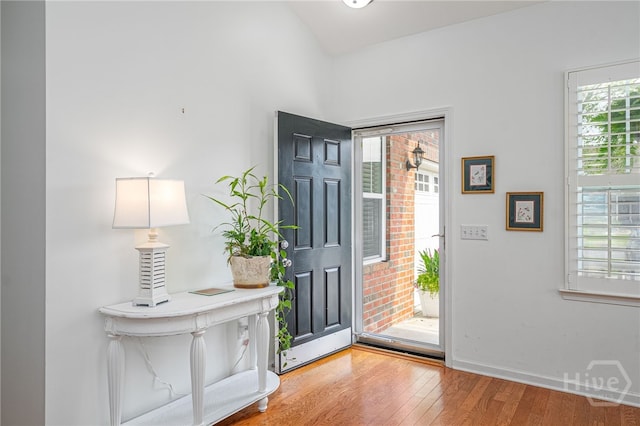 141 Regency Cir, Pooler, GA 31322 - foyer entrance with wood finished floors and baseboards
