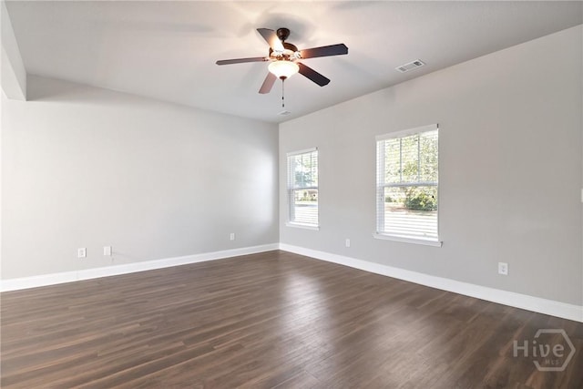 302 Morgan Pines Dr, Pooler, GA 31322 - unfurnished room featuring ceiling fan and dark wood-style floors