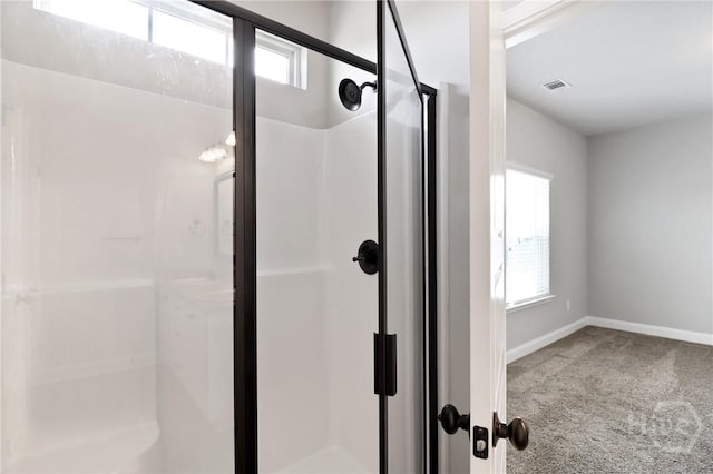 302 Morgan Pines Dr, Pooler, GA 31322 - full bathroom with a stall shower and baseboards