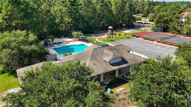 302 Morgan Pines Dr, Pooler, GA 31322 - aerial view of a pool area