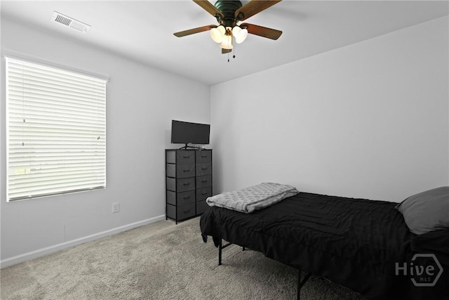 13 Summer Place Dr, Guyton, GA 31312 - bedroom with light carpet and a ceiling fan