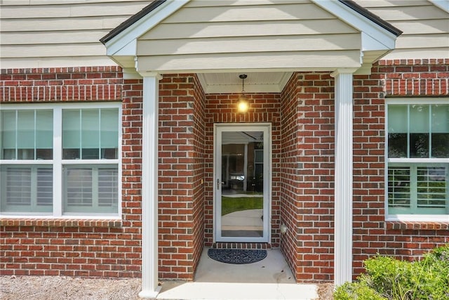 137 Regency Cir, Pooler, GA 31322 - doorway to property featuring brick siding