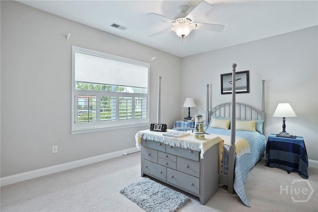 137 Regency Cir, Pooler, GA 31322 - carpeted bedroom with baseboards and ceiling fan