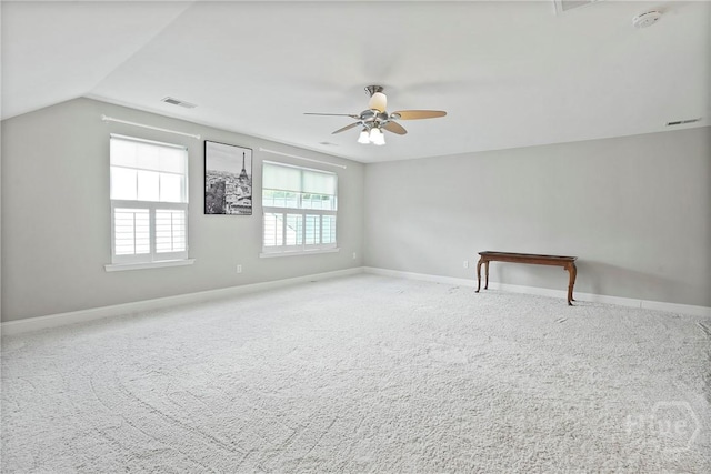 137 Regency Cir, Pooler, GA 31322 - bonus room with carpet flooring, a ceiling fan, and lofted ceiling