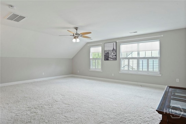 137 Regency Cir, Pooler, GA 31322 - bonus room with vaulted ceiling, carpet floors, and ceiling fan