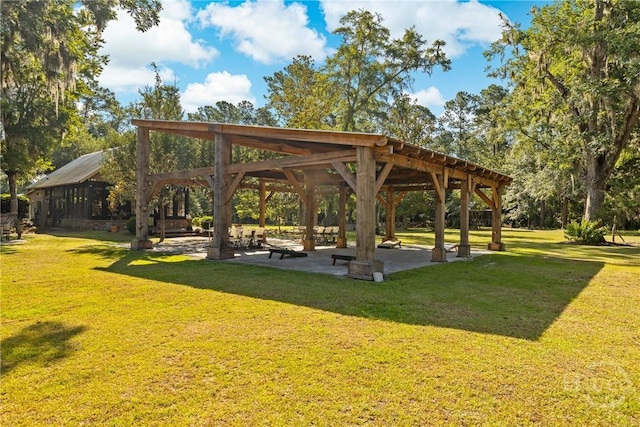 438 Kessler Loop, Guyton, GA 31312 - view of home's community featuring a gazebo and a lawn