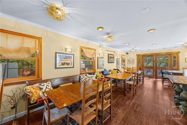 438 Kessler Loop, Guyton, GA 31312 - dining room with ornamental molding and wood-type flooring