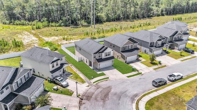 1237 Cypress Fall Cir, Hinesville, GA 31313 - aerial view of residential area featuring a heavily wooded area