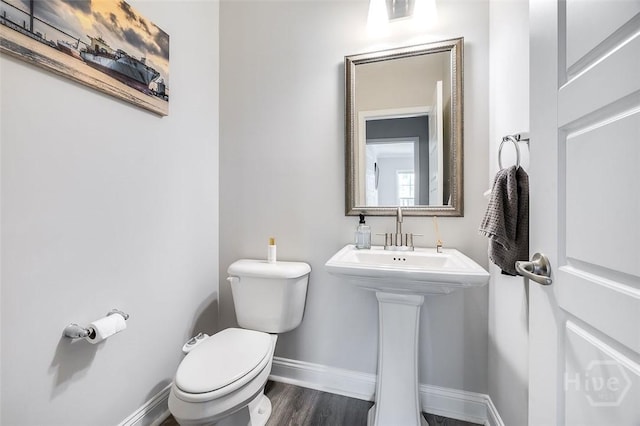 127 Champlain Dr, Pooler, GA 31322 - bathroom featuring toilet and wood finished floors