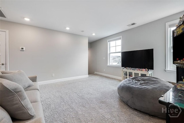 127 Champlain Dr, Pooler, GA 31322 - living room with carpet and recessed lighting