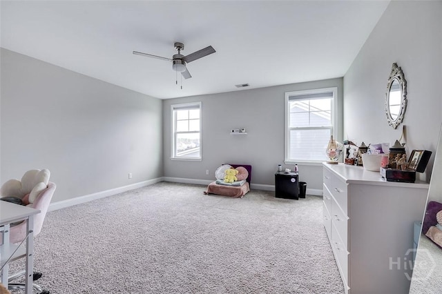 127 Champlain Dr, Pooler, GA 31322 - office space featuring ceiling fan and light colored carpet