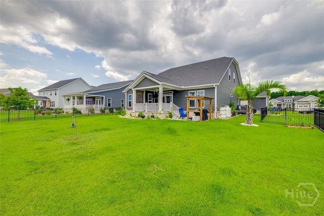 127 Champlain Dr, Pooler, GA 31322 - rear view of property featuring a fenced backyard