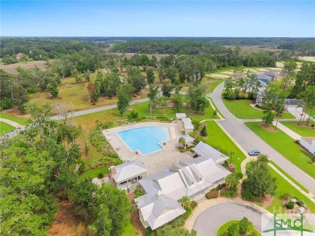 80 Sunbury Ct, Richmond Hill, GA 31324 - bird's eye view of a pool