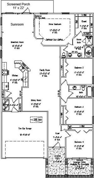 80 Sunbury Ct, Richmond Hill, GA 31324 - view of floor plan / room layout