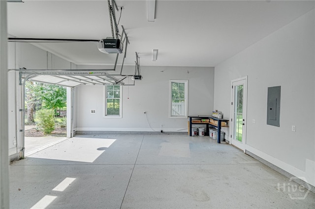 122 Kent, Pooler, GA 31322 - garage featuring electric panel and a garage door opener