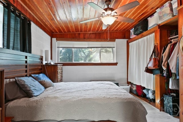 606 Rivers End Dr, Savannah, GA 31406 - bedroom featuring wooden ceiling and ceiling fan