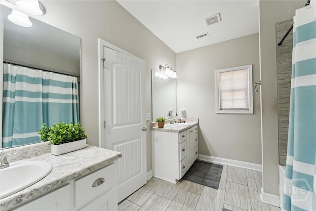 202 Orleans Trl, Statesboro, GA 30461 - bathroom with vanity and marble finish floors
