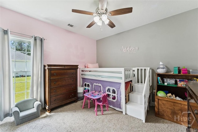 202 Orleans Trl, Statesboro, GA 30461 - bedroom with carpet and a ceiling fan