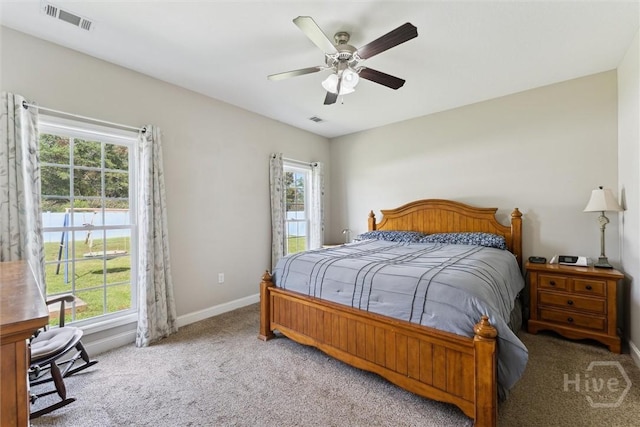202 Orleans Trl, Statesboro, GA 30461 - bedroom featuring carpet floors and ceiling fan