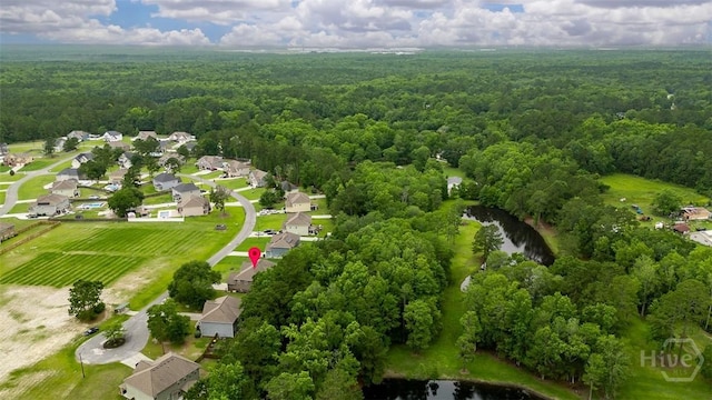121 Cypress Loop, Bloomingdale, GA 31302 - aerial view of property's location featuring a forest and a large body of water