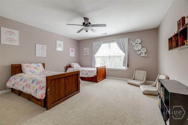 121 Cypress Loop, Bloomingdale, GA 31302 - bedroom featuring carpet floors and a ceiling fan