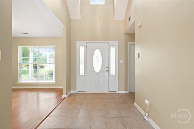 10 Cassidy Ct, Pooler, GA 31322 - entryway featuring a high ceiling and light tile patterned floors