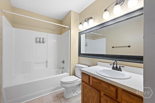 10 Cassidy Ct, Pooler, GA 31322 - bathroom with washtub / shower combination, tile patterned flooring, and vanity