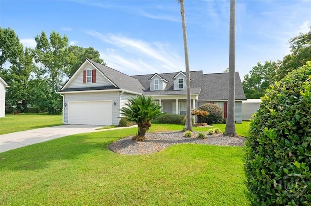 10 Cassidy Ct, Pooler, GA 31322 - view of front of property with concrete driveway, a front lawn, and an attached garage
