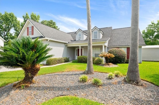 10 Cassidy Ct, Pooler, GA 31322 - cape cod home with a front lawn and a shingled roof