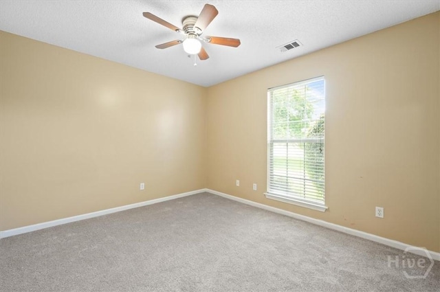 10 Cassidy Ct, Pooler, GA 31322 - empty room with ceiling fan, carpet flooring, and a textured ceiling