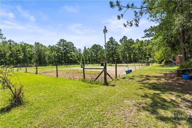 675 Foxwood Cir, Jesup, GA 31545 - view of yard with a view of countryside and a forest view