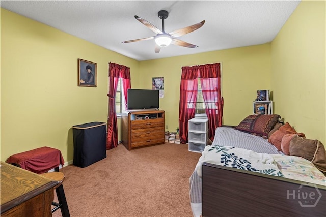 675 Foxwood Cir, Jesup, GA 31545 - carpeted bedroom featuring a ceiling fan