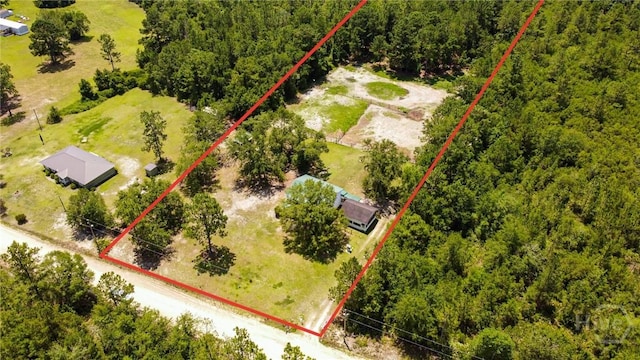 675 Foxwood Cir, Jesup, GA 31545 - aerial view of property and surrounding area featuring property boundaries highlighted