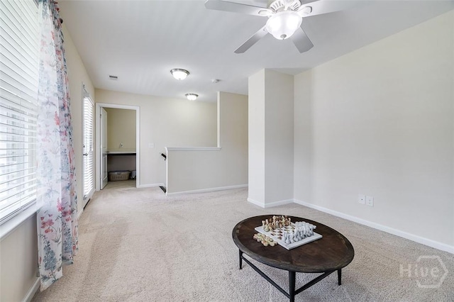 353 Casey Dr, Pooler, GA 31322 - unfurnished room featuring carpet flooring, an upstairs landing, and a ceiling fan