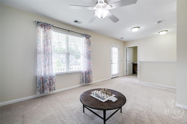 353 Casey Dr, Pooler, GA 31322 - spare room with carpet and ceiling fan