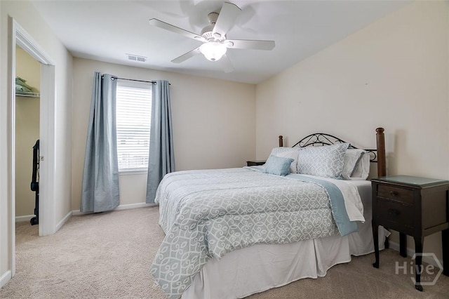 353 Casey Dr, Pooler, GA 31322 - carpeted bedroom featuring baseboards and a ceiling fan