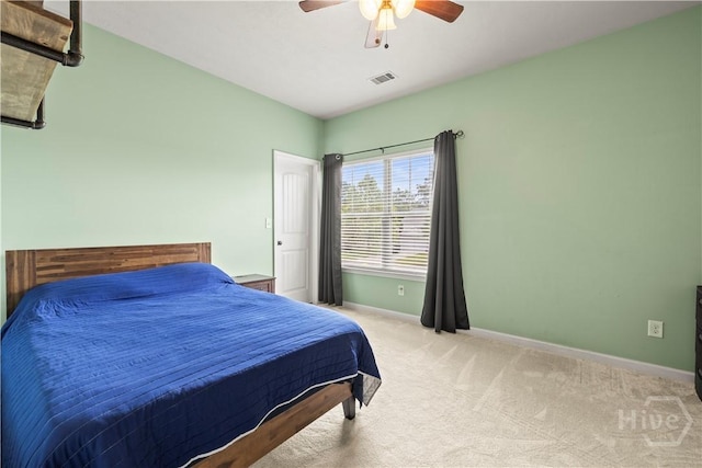 130 Whirlwind Way, Guyton, GA 31312 - bedroom with light colored carpet and a ceiling fan