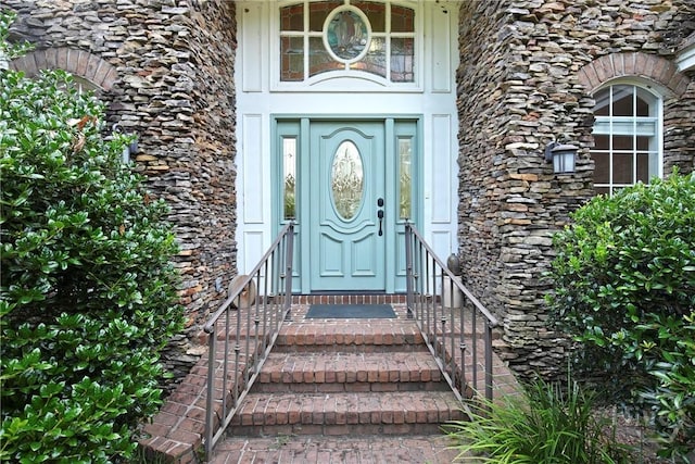 245 Youmans Rd, Midway, GA 31320 - entrance to property with stone siding