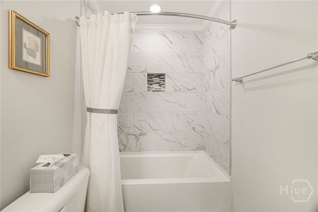 131 Como Dr, Pooler, GA 31322 - full bath featuring shower / bath combo with shower curtain and toilet