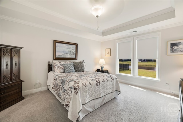 131 Como Dr, Pooler, GA 31322 - carpeted bedroom featuring crown molding and a raised ceiling