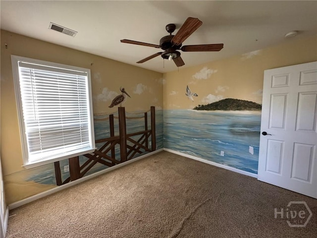 8 Fairgreen St, Savannah, GA 31407 - carpeted spare room featuring a ceiling fan and baseboards
